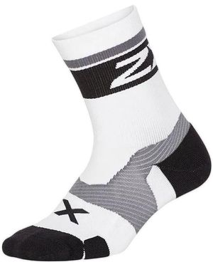 2XU Chaussettes De Sports Chaussettes Vectr Cushion Mi-Mollet Rembourrage De 3 Mm - Noir