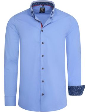Rusty Neal Chemise Overhemd Regular Fit - Bleu