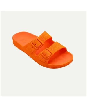 CACATOES Mules Sandale Neon Fluo - Rouge