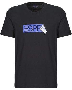 Esprit T-shirt SUS LOGO TEE - Noir