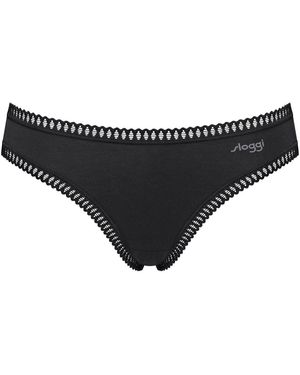 Sloggi Slips Slip Paquet de 6 GO Crush Mini C6P - Noir