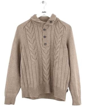 BOSS Pull Pull en laine marron