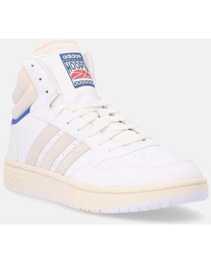 adidas Baskets montantes HOOPS 3.0 MID - Blanc