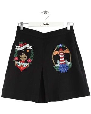 Idano Jupes Jupe en laine noire