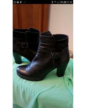 Dorking Bottines Bottines cuir noir - Vert