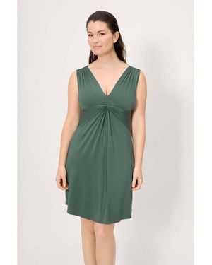 Ysabel Mora Robe courte Robe courte à col en V vert bouteille