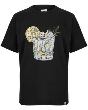 Pretty Green T-Shirt Gin And Tonic - Noir
