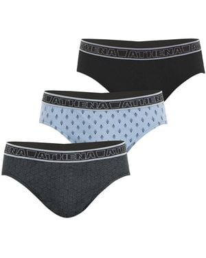Athena Slips Slip, lot de 3, TONIC - Noir