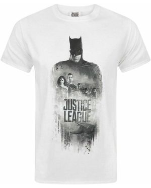 Dc Comics T-shirt Justice League T-shirt à manches courtes - Blanc
