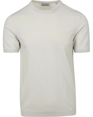 Suitable T-shirt Knitted T-shirt Wap Ecru - Gris