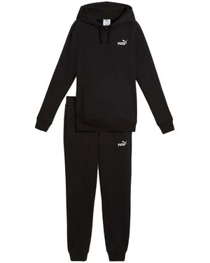 PUMA Trainingspak Hooded Sweat Suit Fl Cl - Zwart