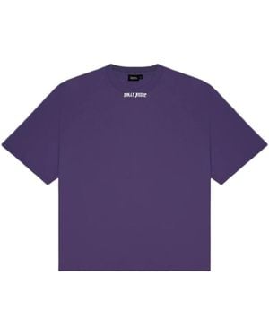 DOLLY NOIRE T-Shirt Stencil Cropped Tee Reign - Violet