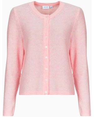 Vila Vest Vilory O-Neck L/S Knit - Roze