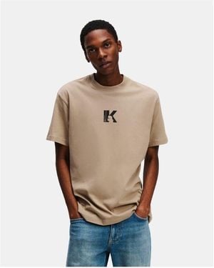 Karl Lagerfeld T-shirt A1M17044 REG SS K LOGO - Métallisé