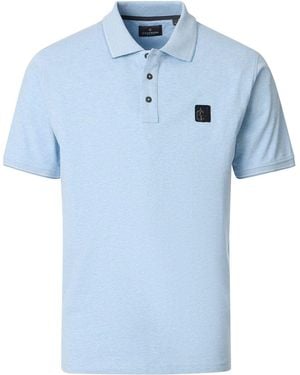 CASA MODA Polo Polo Jersey Tipping Bleu Clair