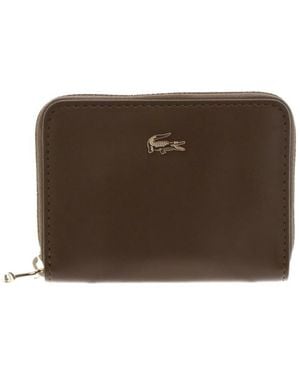 Lacoste Porte-Monnaie Nf5520Au Zip Coin Wallet - Marron