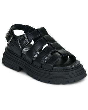 Buffalo Sandalen Met Sleehak Lennox Fisher - Zwart