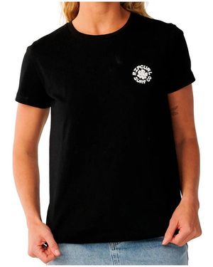 Rip Curl T-Shirt Party Wave Ss Tee Standard - Noir