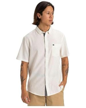 Quiksilver Chemise Chemise manches courtes Time Box blanche