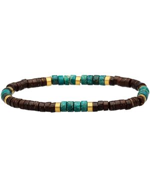 Sixtystones Bracelets Bracelet Perles Heishi 4mm Coconut -Large-20cm - Vert