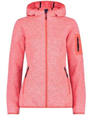 CMP Polaire WOMAN JACKET FIX HOOD - Rose