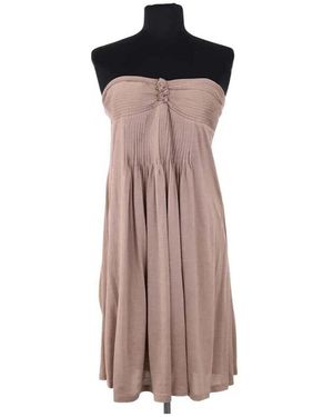 Maje Robe Courte Robe - Marron