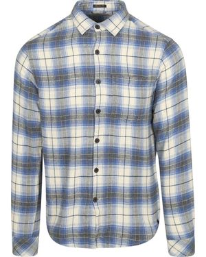 Dstrezzed Chemise Chemise Stein Flanel A Carreaux Bleu