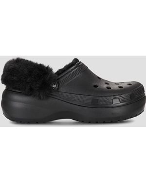 Crocs™ Scarpe Classic Platform Fuzz Lined Cg - Nero