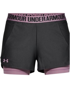 Under Armour Short Short PLAY UP 2-en-1 - 1321259-010 - Gris
