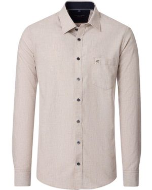 CASA MODA Chemise Chemise Structure Beige - Gris