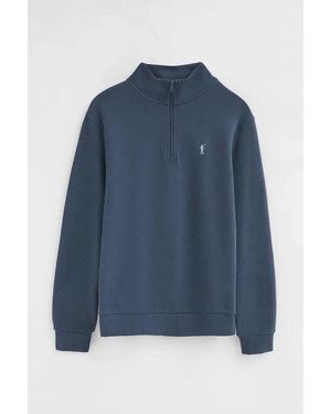 POLO CLUB Sweatshirts RIGBY GO SWEAT ZIPPER NECK VO - Bleu