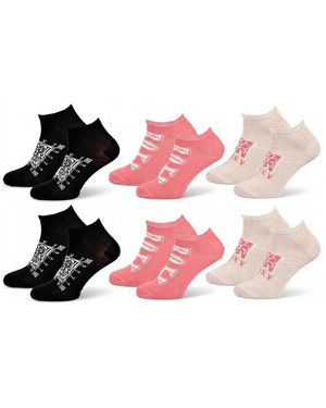 Roxy Chaussettes Lot Chaussettes Courtes Sneaker– Pack De 6 Paires 1443X6 - Rose