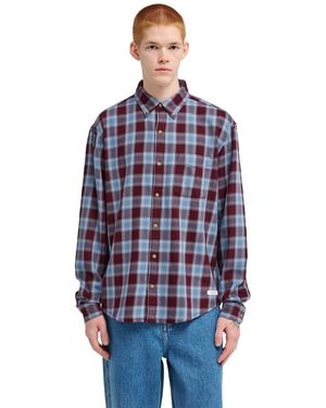 Element Chemise Button Down Regular Flannel - Bleu