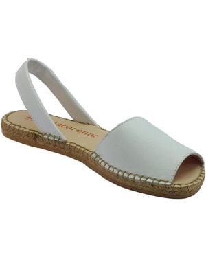 Macarena Sandales Plates Playa32 - Bleu