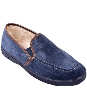 Ozabi Chaussons CHARENTAISE Pantoufle PREMIUM MU9986 MARINE - Bleu