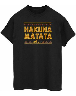 The Lion King T-shirt Hakuna Matata - Noir