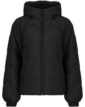 Jdy Piumino Power Short Hood Puffer - Nero