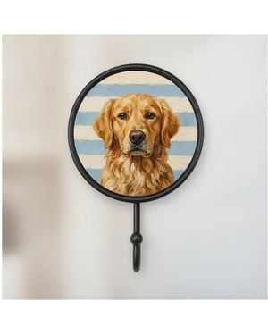 Signes Grimalt Sac Crochets Muraux Chien Sur Rayures Lot De 3 - Métallisé