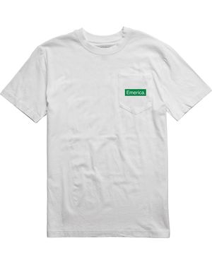 Emerica T-shirt PURE TRIANGLE POCKET SS TEE WHITE - Blanc