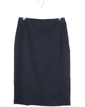 BOSS Jupes Jupe en laine noire - Bleu