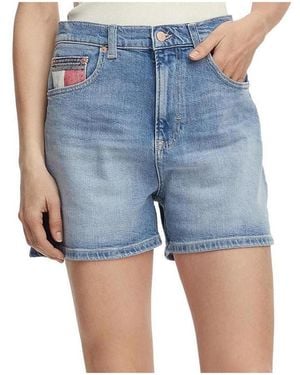 Tommy Hilfiger Short Short En Jean - Bleu
