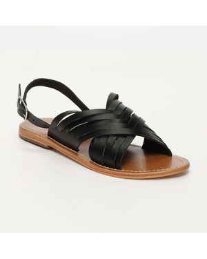 White Sun Sandales Sandales Trinity Noir