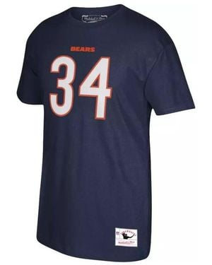 Mitchell & Ness T-shirt T-shirt NFL Walter Payton Chic - Bleu