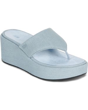 Fitflop Tongs PLATFORM SANDALS - Bleu