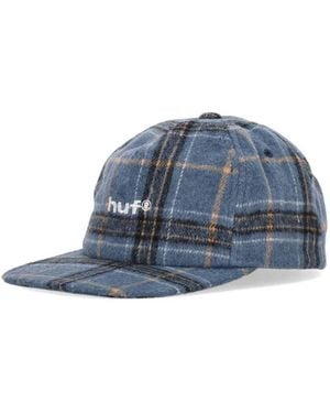 Huf Casquette 98 Plaid 5 Panel Hat - Bleu