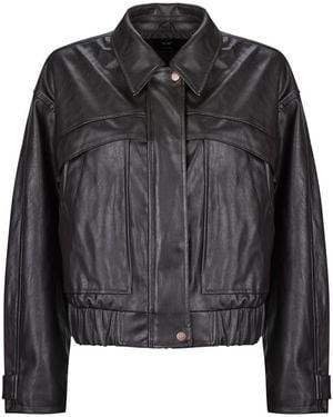ONLY Leren Jas Onlmelle Faux Leather - Zwart