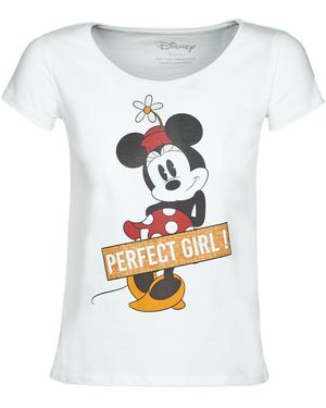 Yurban T-Shirt Minnie Perfect Girl - Bianco