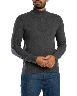 Superdry Pull Pull Ess Lw En Laine Mélangée À Demi-Zip - Noir
