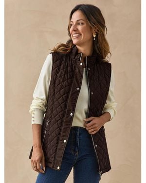 Daxon Veste Parka Sans Manches Matelassée Déperlante - Marron