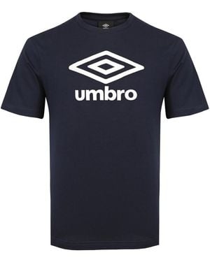 Umbro Baskets T-Shirt Coton Big Logo Homme, T-Shirt - Bleu